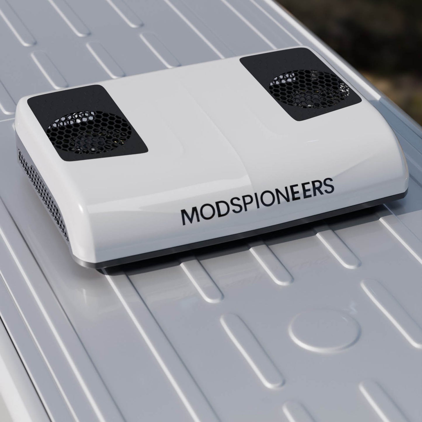 Modspioneers AC unit on a van's roof