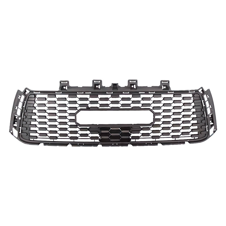 Front Grille For Toyota Tundra 2010-2013 2nd Gen Trd Pro, Aftermarket Front Grille with Letters, Matte Black