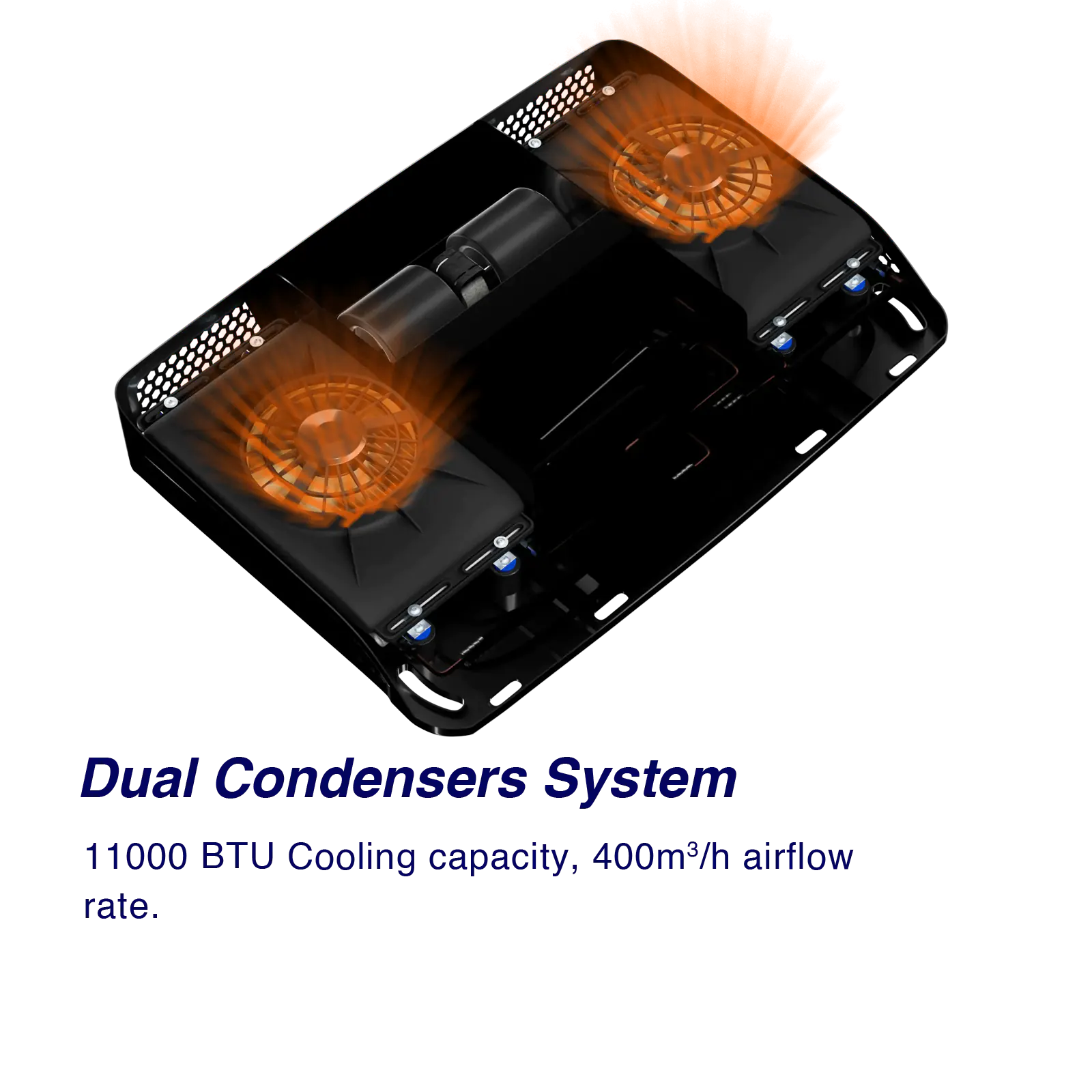 12v dc RV air conditioner dual Condensers design