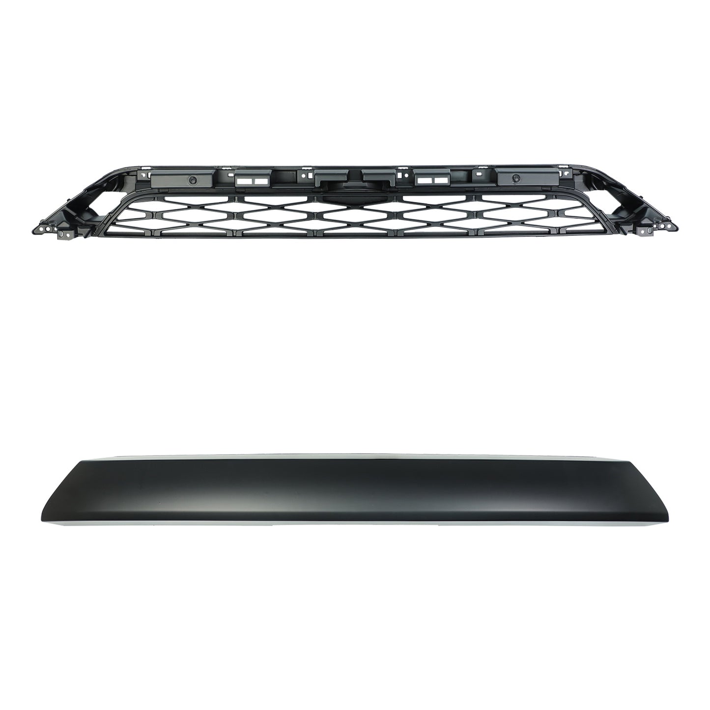 Grille For Toyota 4Runner 2014-2019 5th Gen Trd Pro, Aftermarket Front Grille with Lettering and Lights, Matte Black