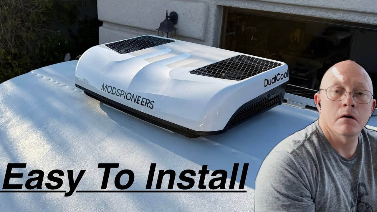 Load video: Modspioneers 24V RV air conditioner review