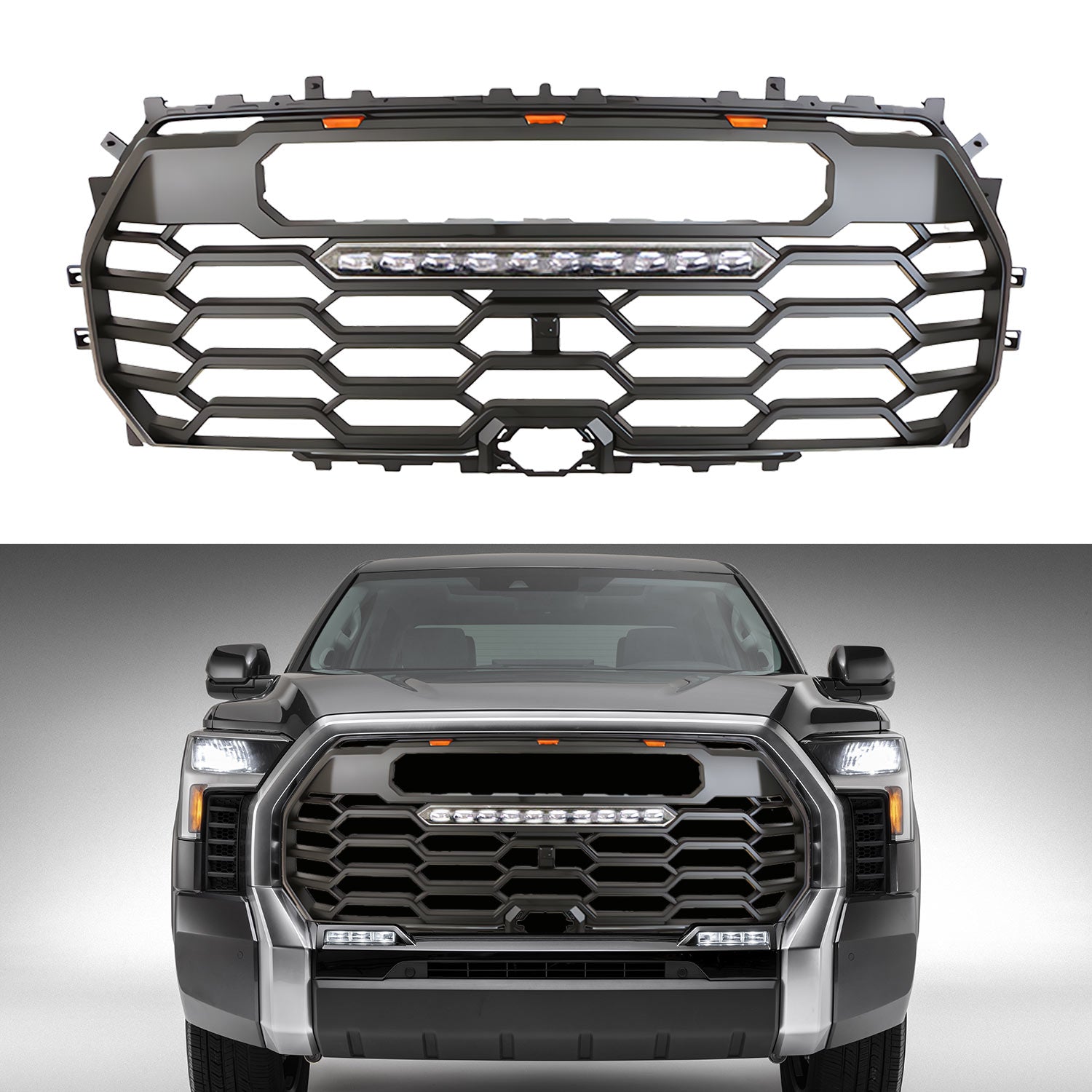 Front Grille For Toyota Tundra 2022 2023 2024 Trd Pro, Aftermarket Fro ...