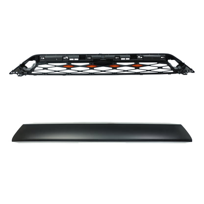 Grille For Toyota 4Runner 2020 2021 2022 2023 5th Gen Trd Pro, Aftermarket Front Grille with Lettering and Lights, Matte Black