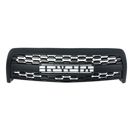 Grille For Toyota Tundra 2003 2004 2005 2006 1st Gen Trd Pro, Aftermarket Front Grille with Lettering and Lights, Matte Black