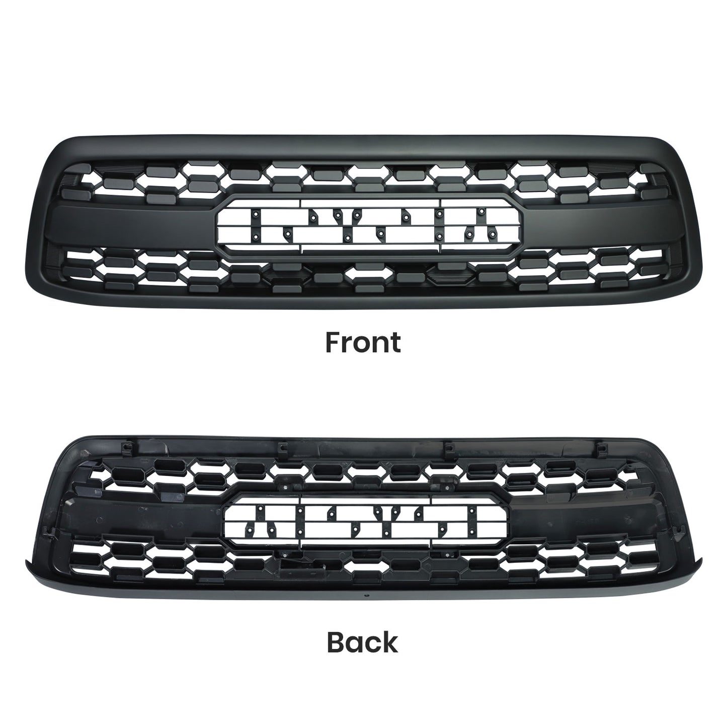 Grille For Toyota Tundra 2000 2001 2002 1st Gen Trd Pro, Aftermarket Front Grille with Lettering and Lights, Matte Black