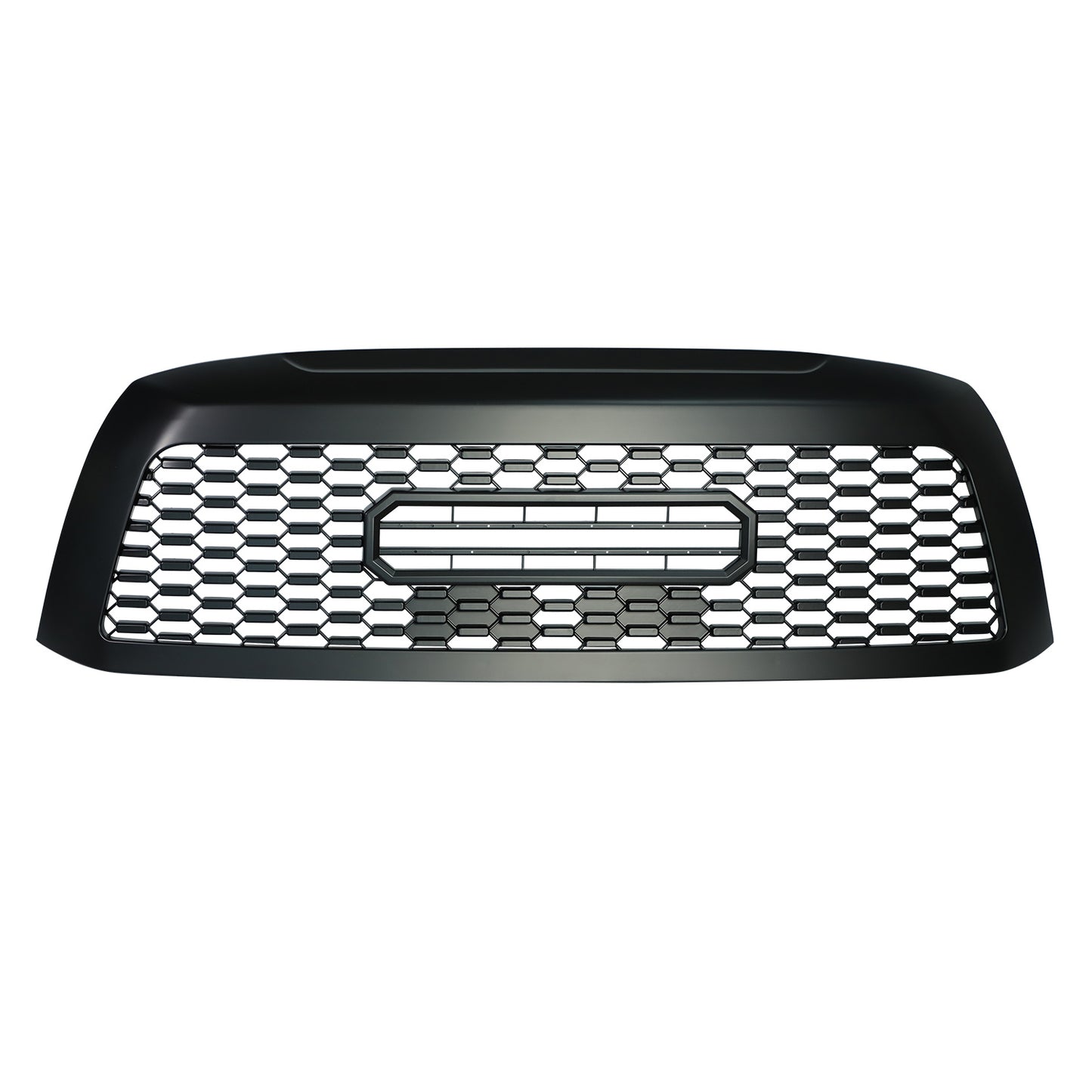 Grille For Toyota Sequoia 2010-2018 Trd Pro, Aftermarket Front Grille with Lettering and Lights, Matte Black