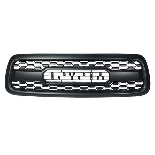 Grille For Toyota Sequoia 2001 2002 2003 2004 Trd Pro, Aftermarket Front Grille with Lettering and Lights, Matte Black