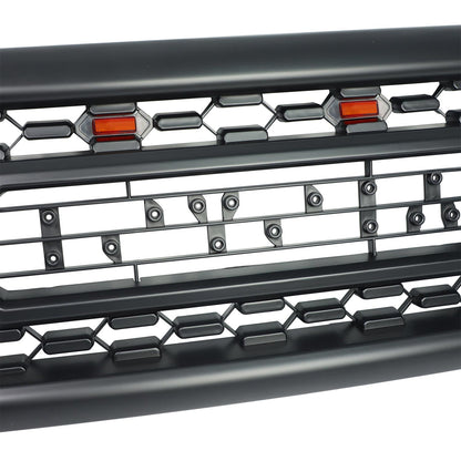 Grille For Toyota Sequoia 2001 2002 2003 2004 Trd Pro, Aftermarket Front Grille with Lettering and Lights, Matte Black