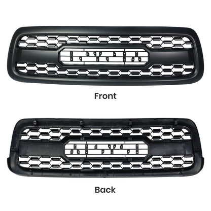 Grille For Toyota Sequoia 2001 2002 2003 2004 Trd Pro, Aftermarket Front Grille with Lettering and Lights, Matte Black