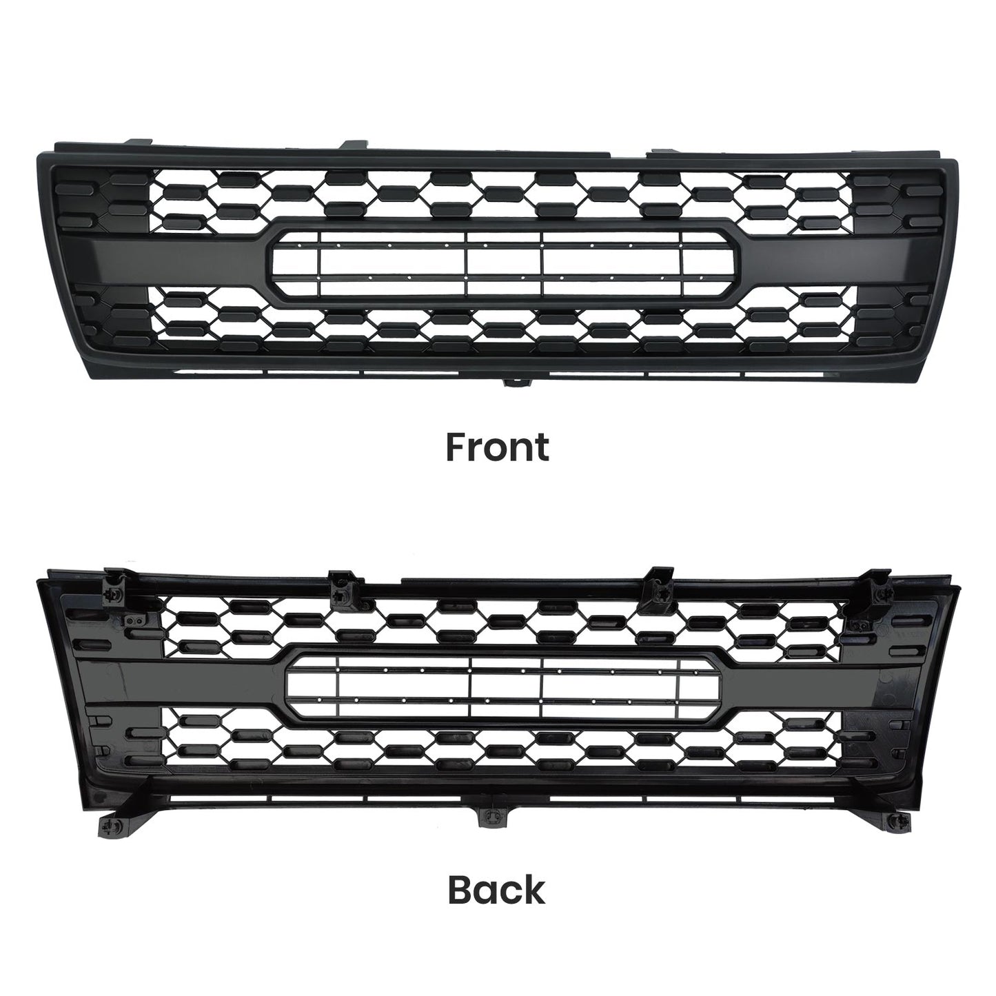 Grille For Toyota Tacoma 1997 1998 1999 2000 Trd Pro, Aftermarket Front Grille with Lettering and Lights, Matte Black