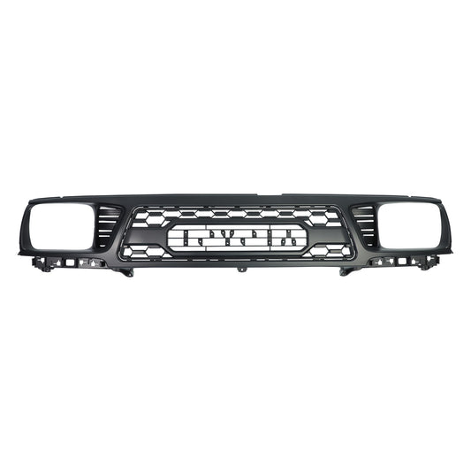 Grille For Toyota Tacoma 1995 1996 Trd Pro, Aftermarket Front Grille with Lettering and Lights, Matte Black