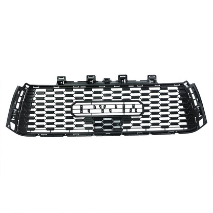 Grille For Toyota Tundra 2010 2011 2012 2013 2nd Gen Trd Pro, Aftermarket Front Grille with Lettering and Lights, Matte Black